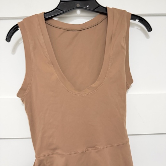 brown bodycon wrap skirt dress with shorts skort 23544 - Picture 4 of 9